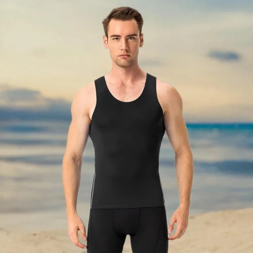 Vista 7 de Paquete de 13 camisetas sin mangas de compresión para hombres, culturismo, gimnasio, atlética, ajustadas, camisetas de entrenamiento