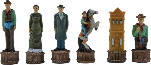 Vista 2 de American West Chessmen, Cowboys & Indians