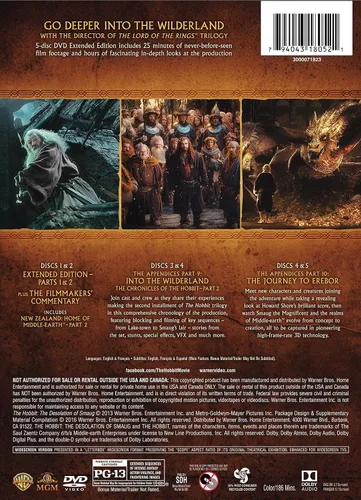 Vista 3 de The Hobbit The Desolation of Smaug Extended Edition DVD
