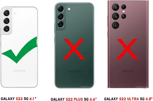 Vista 2 de IDweel Funda para Galaxy S22 con protector de pantalla de vidrio templado, híbrida 3 en 1 a prueba de golpes, resistente, cubierta de policarbonato