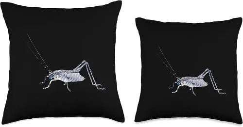 Vista 3 de COLLAGE ART INSECTS by TOMAHAWK ARTS Unique Steampunk Bug Cricket Collage Art for Insect Nature Throw Pillow 16x16, Multicolor