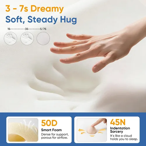 Vista 4 de Almohada cervical refrescante para dormir de lado, almohada cervical refrescante para dormir de lado, almohadas de espuma viscoelástica para dormir