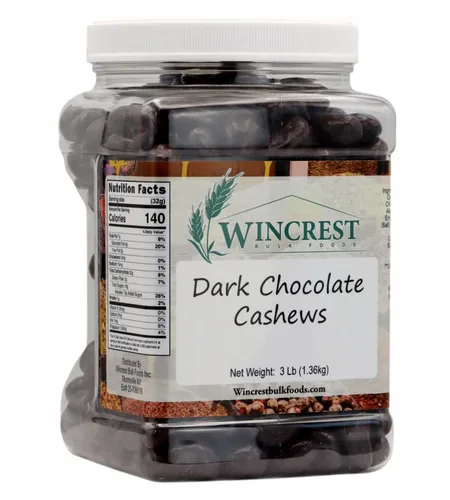 Vista 7 de WinCrest - Anacardos de chocolate oscuro (1.5 lb)