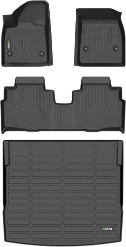 Vista 54 de HAFIDI® - Tapetes para auto con almacenamiento debajo del asiento, para todo clima, antideslizantes, de elastómero termoplástico, para la primera