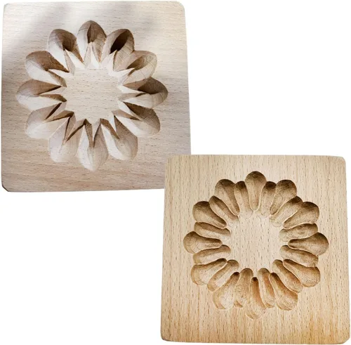 Vista 23 de Molde de Galletas de Madera, Molde de Horneado 3D, Herramienta de Decoración de Gravura para Artesanía, Adecuado para Halloween, Acción de Gracias