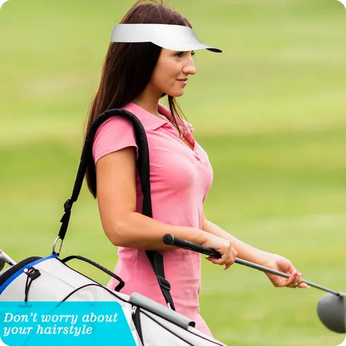 Vista 3 de Custom Visor Hat for Men Women Personalized Design Your Own Text Logo Adjustable Sport Baseball Cap