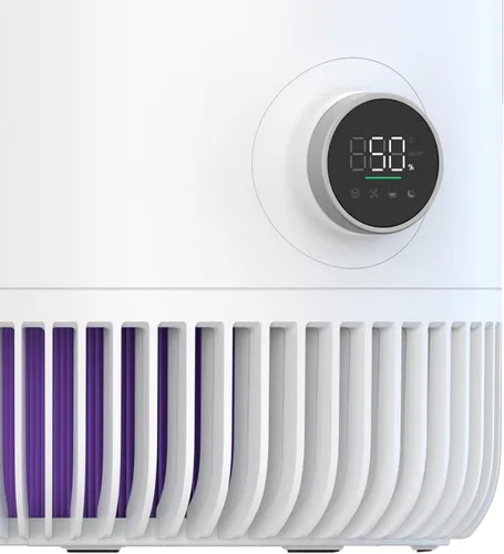 Vista 9 de Combo de purificador de aire y humidificador para dormitorio, purificador de aire HEPA 2 en 1 con humidificador evaporativo, sistema de aire