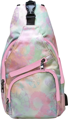 Vista 8 de Nupouch Mochila cruzada antirrobo, carga USB, mochila ligera para viajes, senderismo, todos los días
