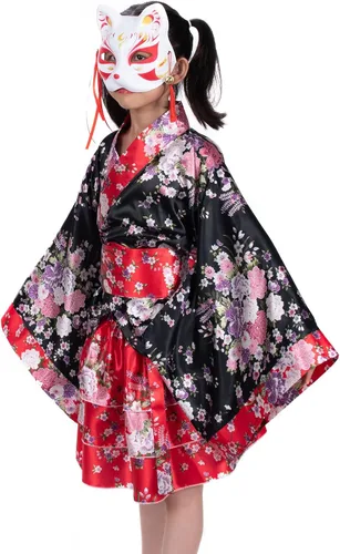 Vista 2 de 3 piezas de Kitsune Inu Boku zorro gato lindo cosplay media máscara de Navidad