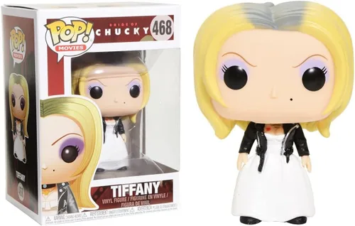 Vista 5 de POP Bride of Chucky - Figura de vinilo de Tiffany Funko Pop! (paquete con funda protectora compatible con Pop Box), multicolor, 3.75 pulgadas
