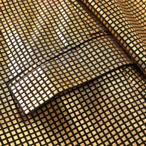 Vista 7 de WULFUL Traje de discoteca de 2 piezas para hombre, disfraz de los años 70, chaqueta y pantalones de lentejuelas para fiesta de Halloween, trajes