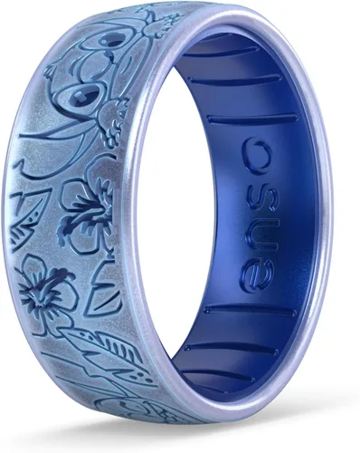 Vista 22 de Enso Rings Colección de anillos de silicona Lilo & Stitch de Disney, diseño cómodo y flexible