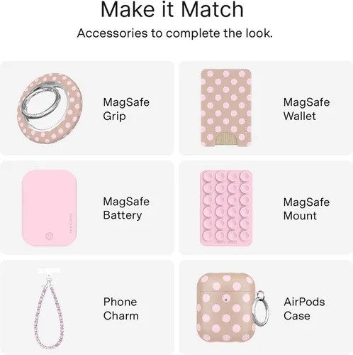 Vista 511 de VELVET CAVIAR Funda para iPhone 15, compatible con MagSafe, probada contra caídas de 10 pies, fundas protectoras de diseño, leopardo color rosa