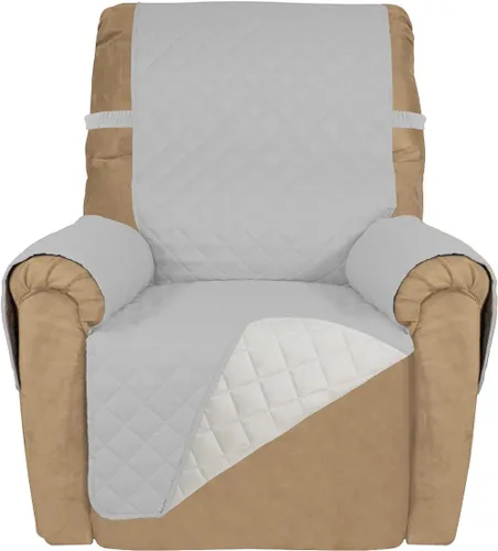 Vista 176 de PureFit - Funda de sofá acolchada reversible, protector de muebles impermeable, funda de sofá lavable con espuma antideslizante y correas elásticas