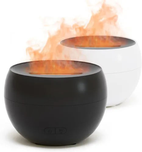 Vista 8 de SALKING Difusor de Llama para Aceites Esenciales, Difusor de Aceite Esencial de Aromaterapia de Fuego, Humidificador de Niebla Fría Ultrasónico