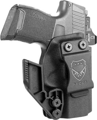 Vista 14 de PROUS Funda Kydex IWB Select para Echelon/Hellcat Pro/Hellcat, S&W Bodyguard 2.0/M&P 9/.40, Glock 17/19/43X MOS, Sig P365/P320 M17 M18, Taurus