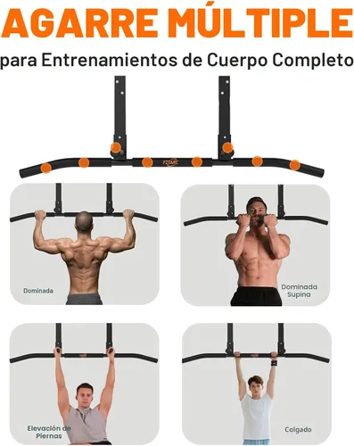 Vista 3 de Fitarc Joist Mount Pull Up Bar, Wall Chin Up Bar Ceiling Mount for Beams, Heavy Duty Steel Construction, Home Gym Workout Equipment -Patent Pending