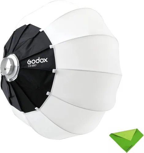 Vista 10 de Godox CS-50D Linterna Difusor 50cm/20pulg Modificador de Luz Omnidireccional Montaje Bowens para Godox SL60W SL150 II, UL150, VL150 Luz