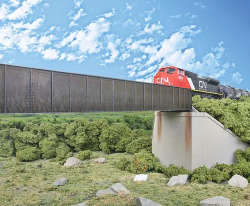 Vista 6 de Walthers Cornerstone Puente de ferrocarril de doble vía Pilar concreto pkg(2) 933-4553 HO Escala Modelo Ferrocarril - Kit de estructura