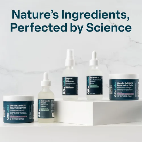 Vista 9 de QRxLabs Suero de niacinamida al 5% con 1% de retinol y alfa arbutina, suero facial iluminador para ayudar a mejorar la apariencia de los poros