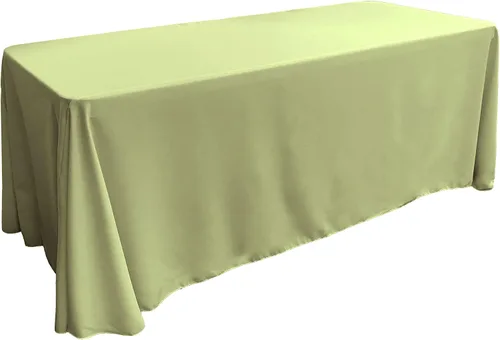 Vista 65 de LA Linen Mantel rectangular lavable de popelín de poliéster, resistente a las manchas y a las arrugas, cubierta de mesa 60x84, mantel de tela