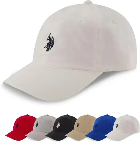 Vista 15 de U.S. Polo Assn. Gorra de béisbol, sombrero ajustable de papá 100% algodón con pequeño logo de pony Negro