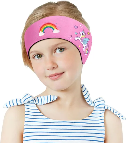 Vista 13 de MoKo Diadema de natación para niños y adultos, linda diadema Swinmmers para mantener el agua fuera, impermeable, banda de protección para los oídos