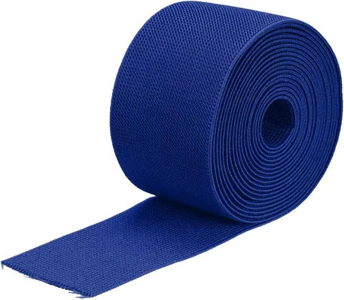Vista 10 de MECCANIXITY Banda elástica ancha de sarga de doble cara de 3 pulgadas, plana de 2 yardas, banda elástica tejida de punto, correa elástica pesada