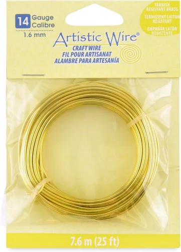 Vista 21 de Artistic Wire - Alambre para manualidades (calibre 10, 1,5 m, latón resistente a las manchas)