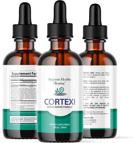 Vista 9 de Cortexi Drops, soporte auditivo de salud y bienestar, paquete de 1