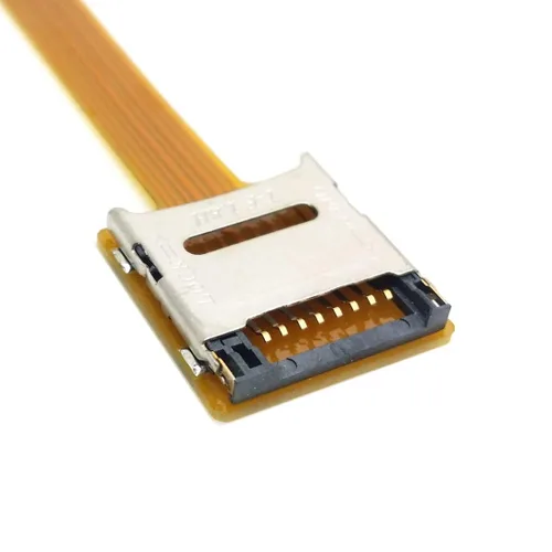 Vista 4 de chenyang Micro SD TF Kit de tarjeta de memoria TF macho a hembra Cable de extensión plano suave FPC 3.9 in