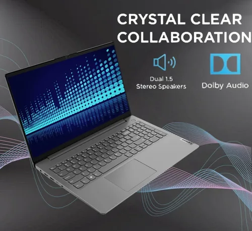Vista 7 de Lenovo Laptop V15 Gen 4 para empresas (15.6" FHD antirreflejo, AMD Ryzen 7 7730U (Supera i7-1355U), 16GB RAM, 512GB SSD), teclado numérico, cámara