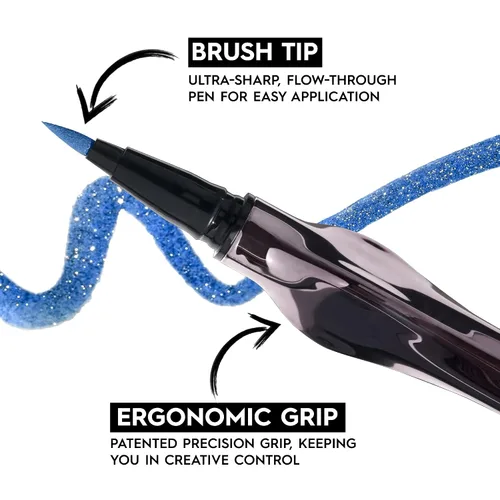 Vista 4 de Urban Decay 24/7 Inks Easy Ergonomic Liquid Eyeliner Pen - Vibrant Liners Fine Tip Graphic Eye Liner - Water-resistant, Smudge-resistant, Matte &