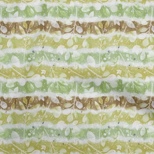 Vista 14 de oneOone The Yard - Tela de algodón flexible de color beige con estampado floral, 40 pulgadas de ancho