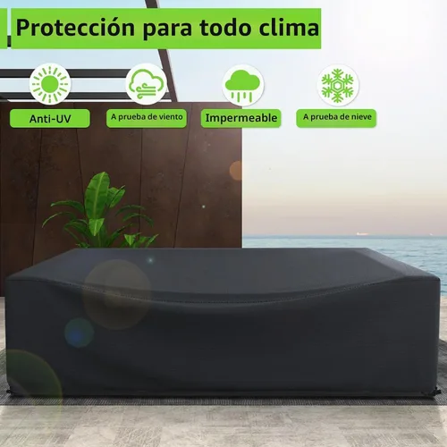 Vista 6 de [Usado] Fundas para Muebles de Patio Impermeables, Resistentes 600D Fundas para Muebles de Exterior para Conjunto de Sofá Seccional de Exterior Negro