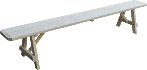 Vista 55 de Furniture Barn USA Banco tradicional de pino tratado a presión de 2 pies, tinte de cedro