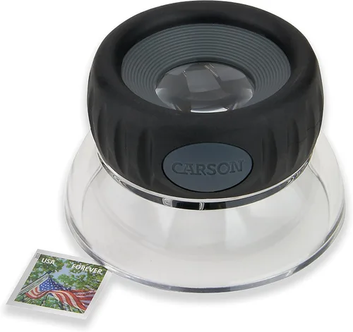 Vista 3 de Carson LumiLoupe Plus Lupa de lupa de soporte enfocable de potencia 10.5x (LO-10)