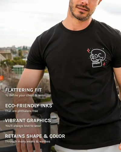 Vista 4 de INTO THE AM - Camisetas gráficas para hombre, frescas, ligeras, entalladas, diseño estampado de naturaleza, talla S a 4XL