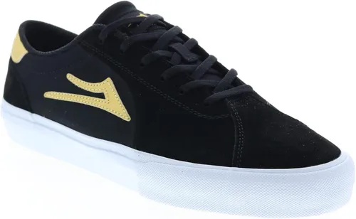 Vista 4 de Lakai Flaco II - Zapatos de patinaje ChocolateGamuza Negra
