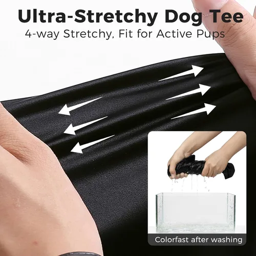 Vista 3 de BINGPET Bad to The Bone - Camiseta de algodón suave para cachorros, transpirable, ligera, para disfraz de perro, chaleco sin mangas, lavable a