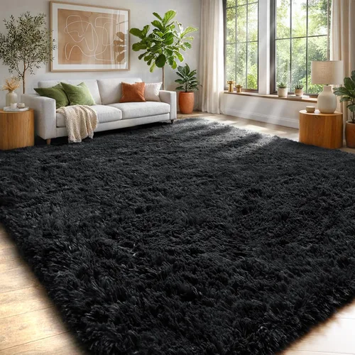 Vista 47 de Alfombras grises pequeñas para dormitorio, 2 x 4 pies, alfombras de pasillo lavables de felpa para pasillo 2- Gris