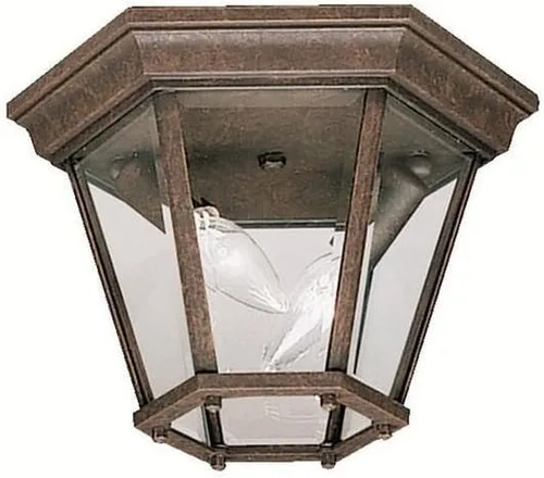 Vista 3 de Kichler 9850BK Madison - Lámpara de techo para exteriores, 2 luces, color negro