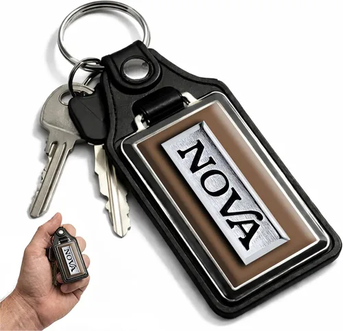 Vista 44 de Brotherhood Car Key Chain for Nova - Classic Models Keychain for Men and Blanco antiguo - Personalizado 1975