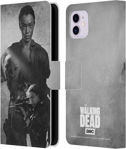 Vista 7 de Head Case Designs AMC - Funda de piel con licencia oficial de AMC The Walking Dead Abraham Double Exposure compatible con Apple iPhone 11