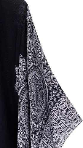 Vista 4 de Moss Rose - Bata de playa para ponerse encima del traje de baño kimono salida de baño