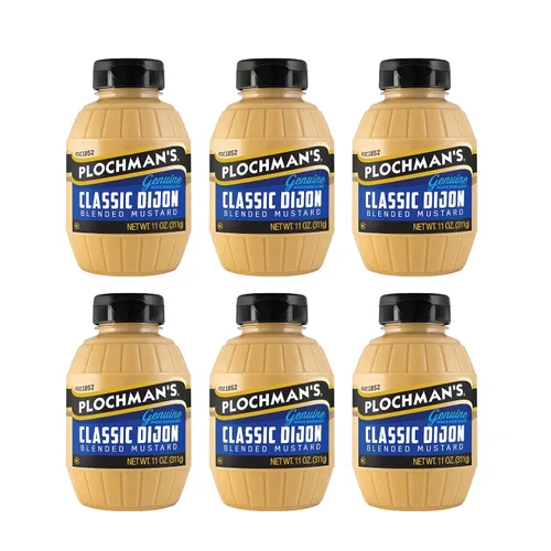 Vista 4 de Plochman's Mustard (6 Ounce (Pack of 6), Champagne Dijon)