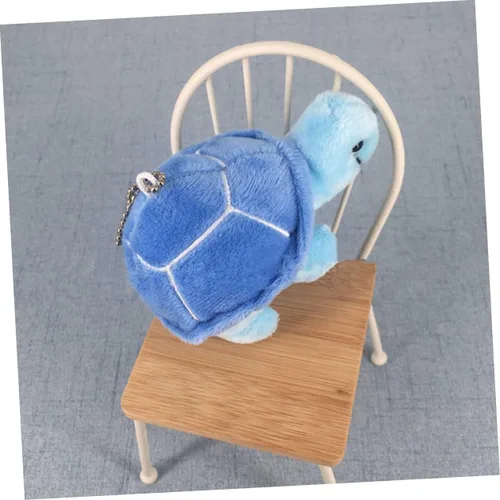 Vista 2 de Vaguelly Colgante de tortuga, llavero de tortuga, colgante de mochila Kawaii con animales esponjosos, adorno de recuerdo