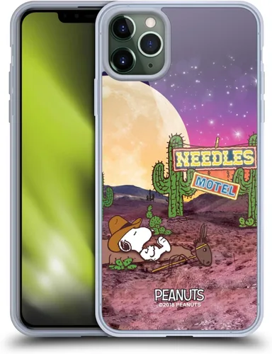 Vista 65 de Head Case Designs Funda de gel con licencia oficial de Peanuts Nebula Cactus Needles Snoopy Space Cowboy [protección de grado militar] compatible
