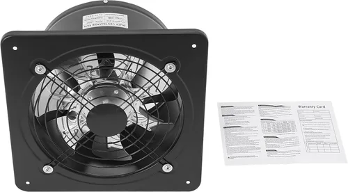 Vista 7 de Ventilador de escape de garaje de 10 pulgadas montado en la pared, ventilador de pared de 1000 CFM con amortiguador de corrientes de aire