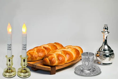 Vista 5 de Ner Mitzvah Kidush Taza y bandeja – Taza de vino niquelada de alta calidad – para Shabat y Havdalah – Judaica Shabbos y regalo de vacaciones